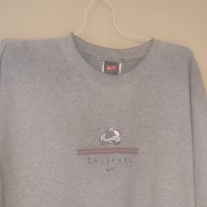 Nike Team Colorado Avalanche Vintage Gray T-Shirt Size Extra Large XL